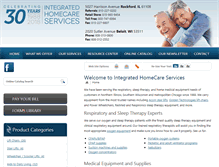 Tablet Screenshot of integratedhc.com